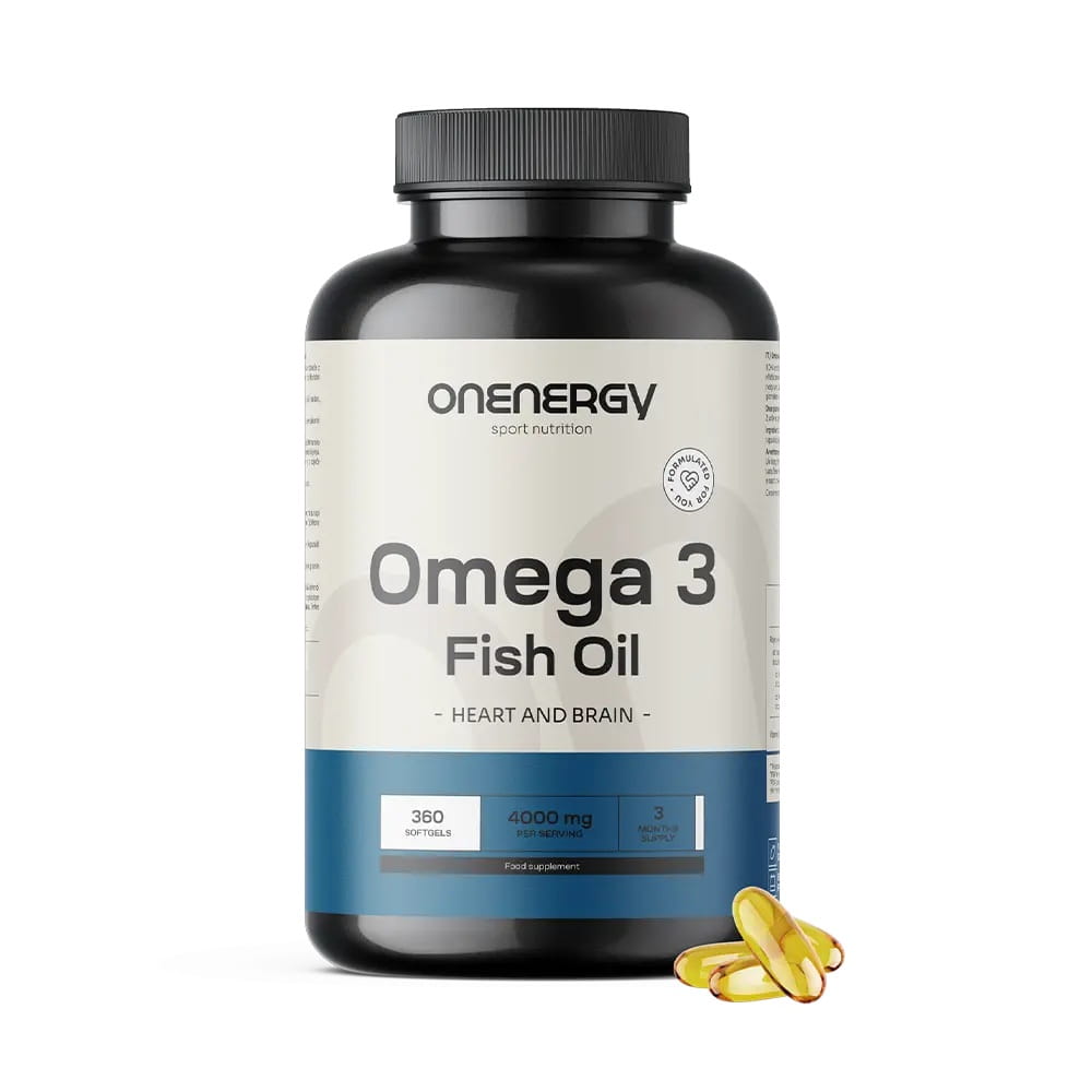 Omega-3  z oleju rybnego 1000 mg, OnEnergy, serce, wzrok i mózg,  18% EPA i 12% DHA